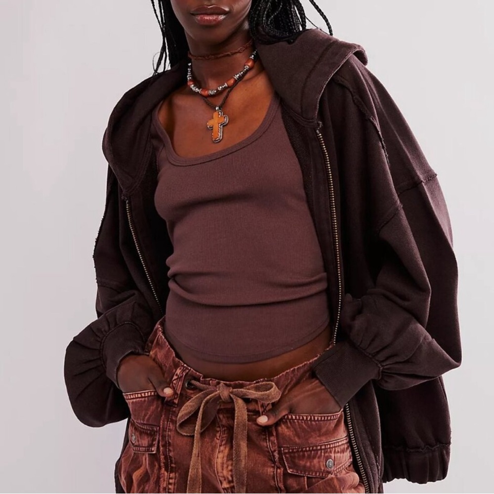 Free People Lucky Zip-Up